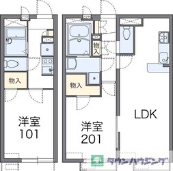 レオパレスプリムヴェールの物件間取画像